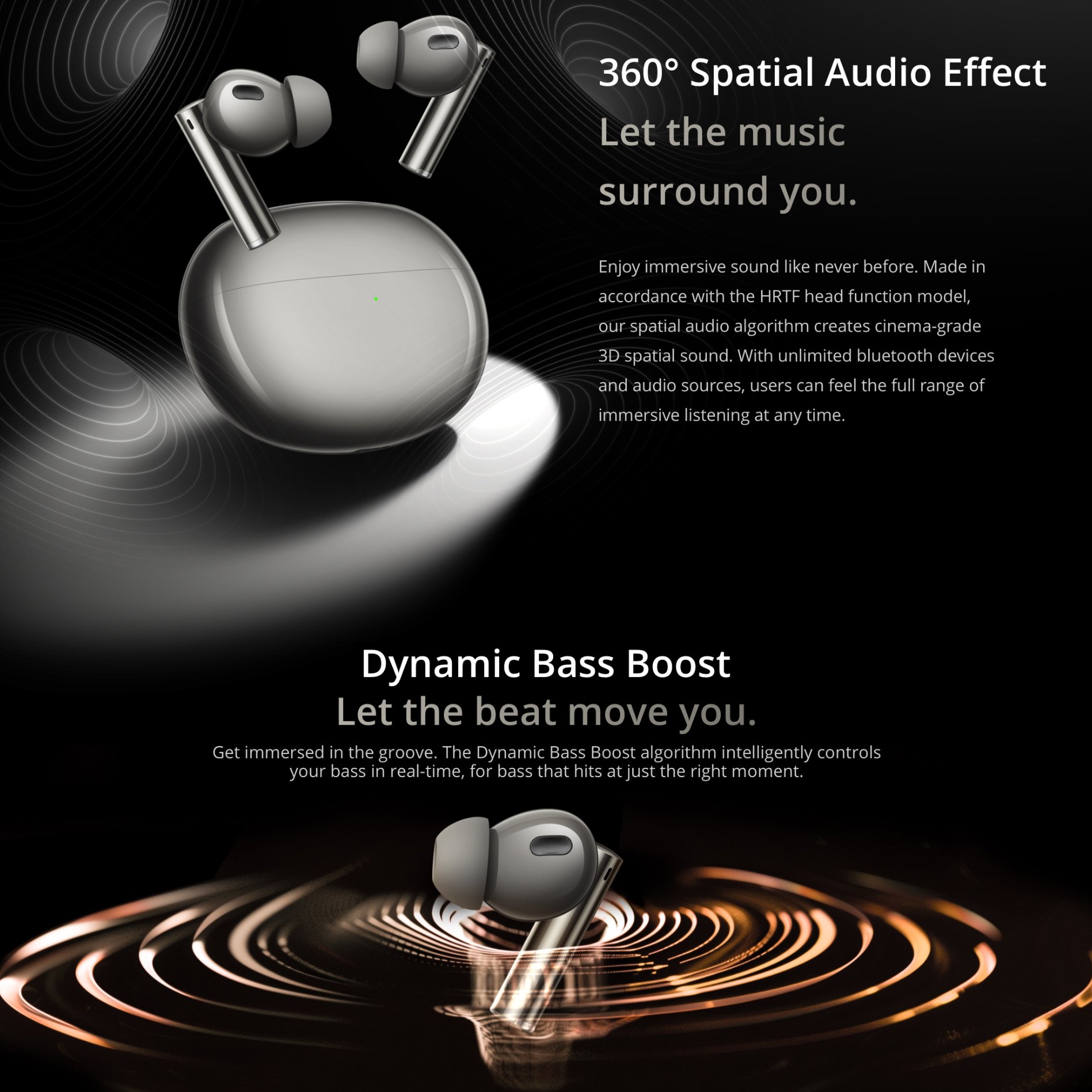 Original Realme buds air 6 pro 50dB Noise Reduction 55ms low latency BT 5.3 IP55 waterproof 40H batterylife TWS Hi-Fi Earphone
