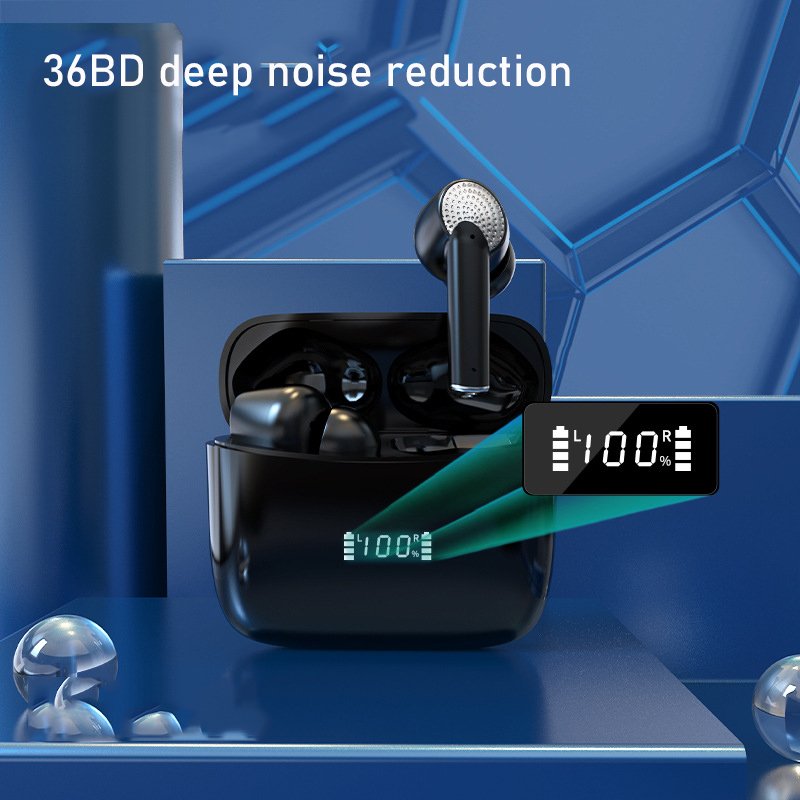 2023 HD call noise reduction wireless earphones LED charging compartment display long battery life earphones