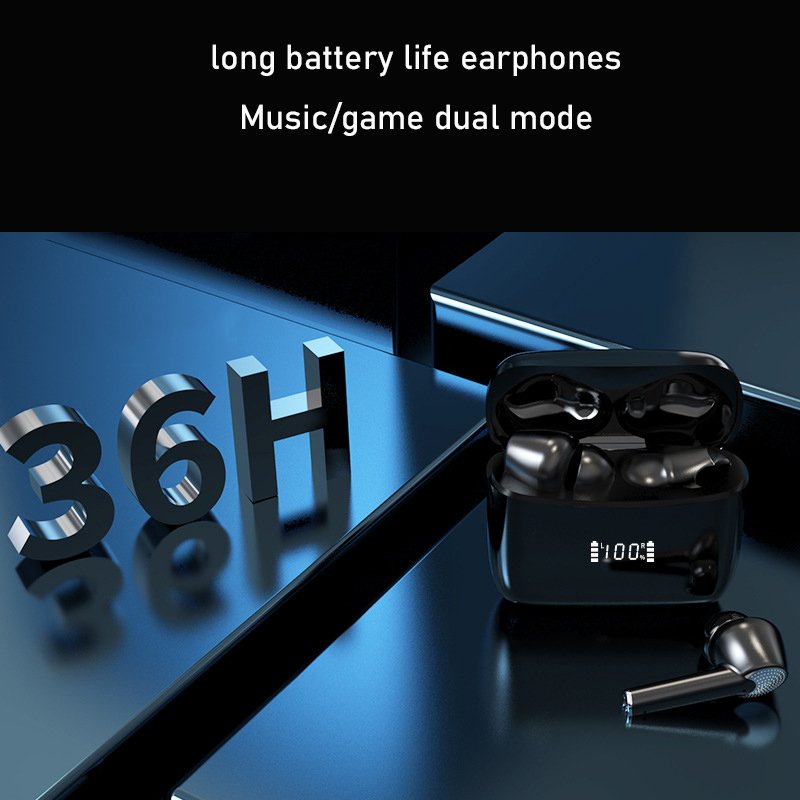 2023 HD call noise reduction wireless earphones LED charging compartment display long battery life earphones