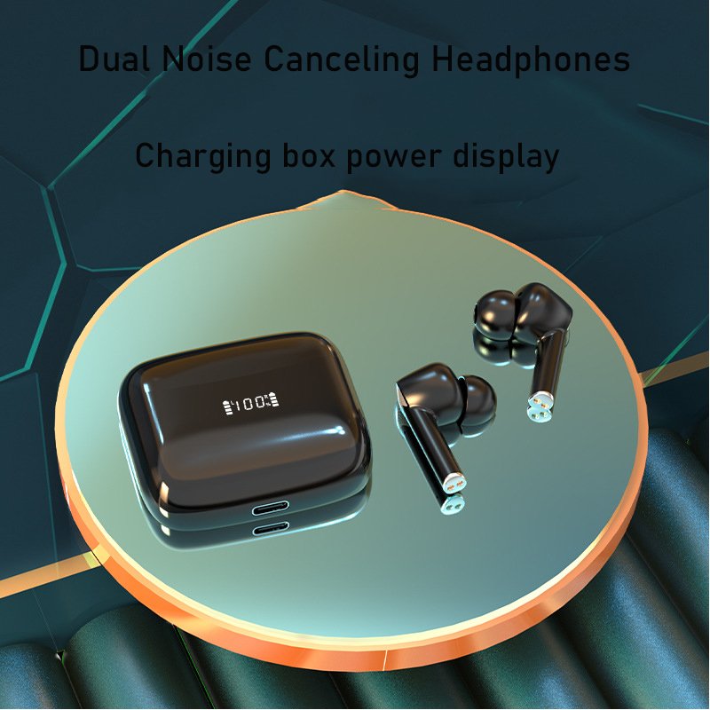 2023 HD call noise reduction wireless earphones LED charging compartment display long battery life earphones