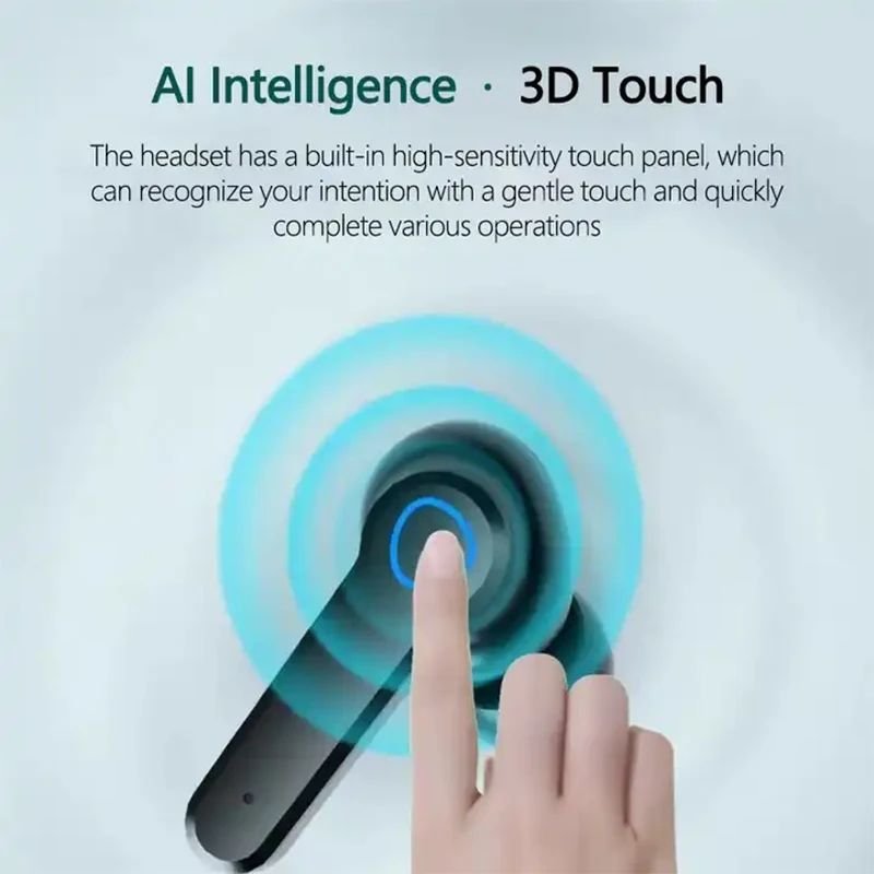 NEW M19 TWS Blue tooth Headphones 5.3 9D High Fidelity Wireless Headphones Touch IPX4 Waterproof Digital Display Headphones