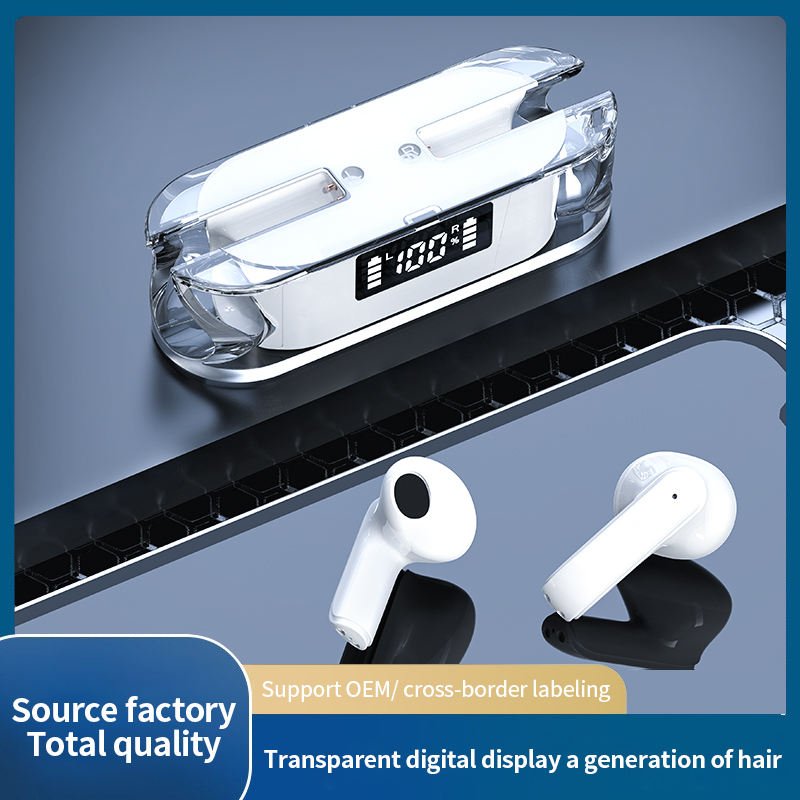 TM50 Transparent Shell Gaming BT Headphones Long Life Noise Reduction New TWS Esports Low Latency Wireless Earphones