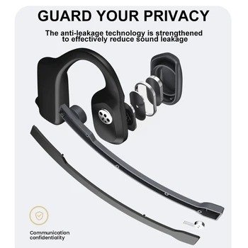 Trending New Waterproof Business TWS Earphones with Microphone ANC Noise Cancelling Headphones Bone Conduction Wireless Earbuds