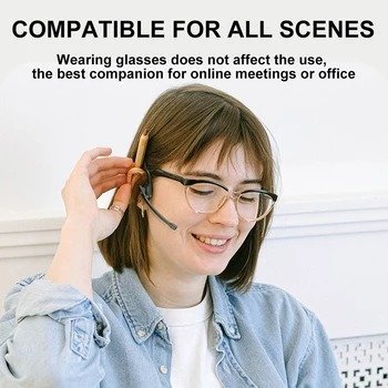 Trending New Waterproof Business TWS Earphones with Microphone ANC Noise Cancelling Headphones Bone Conduction Wireless Earbuds