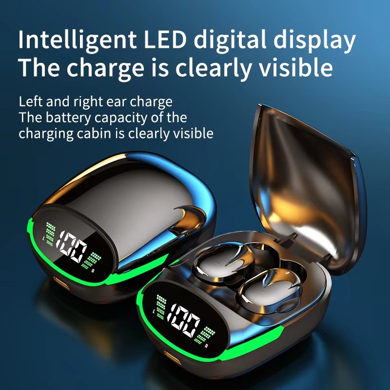 TG06 LED digital gaming Music Call players in-ear bud Intelligent noise cancelling tws Wireless bluetooth earphones & headphones