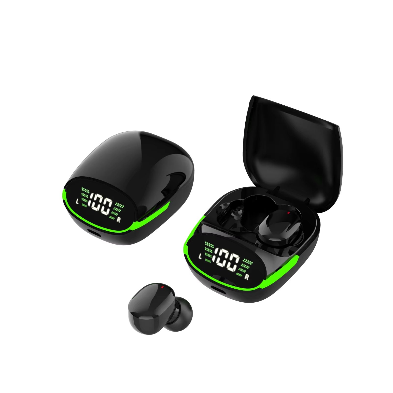 TG06 LED digital gaming Music Call players in-ear bud Intelligent noise cancelling tws Wireless bluetooth earphones & headphones