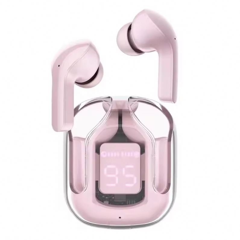 Transparent crystal case wireless tws t6 air31 air 31 t8 in ear gaming noise cancelling earbuds earphone headphones transparent