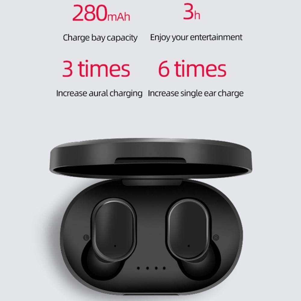 Original A6S TWS Headset Wireless Earphones BT Headphones Sport Stereo Fone Earbuds for Xiaomi Huawei For iPhone