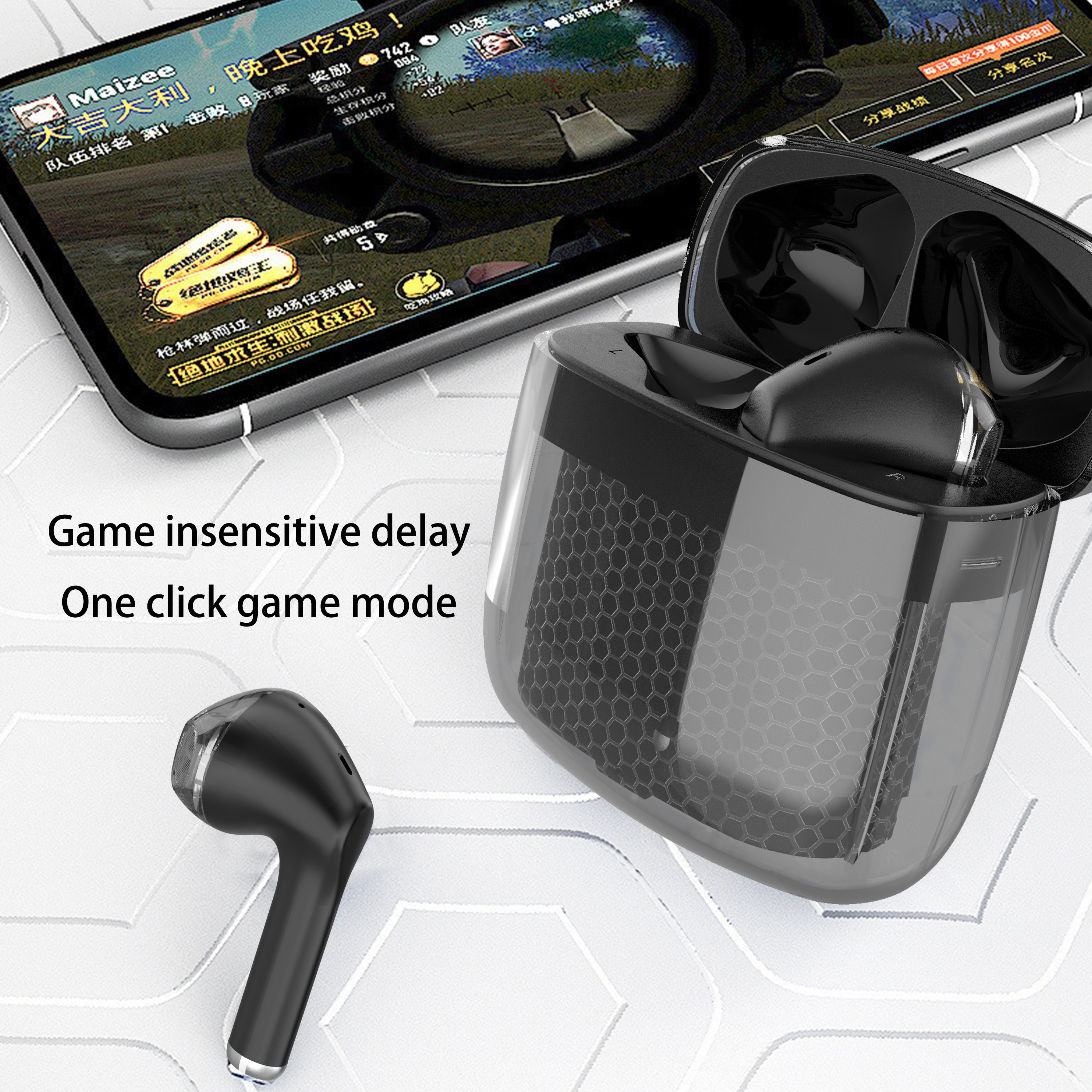 True Wireless Earbuds, in ear wireless earphones with Microphone Charging Case 4.5H Talking time in-Ear TWS Earphones Hi-Fi