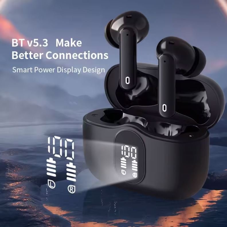 Wholesale TWS Earphones A90 Pro ANC+ENC Noise Cancellation LED Display Low Power Headphone Wireless Earbuds Auriculares