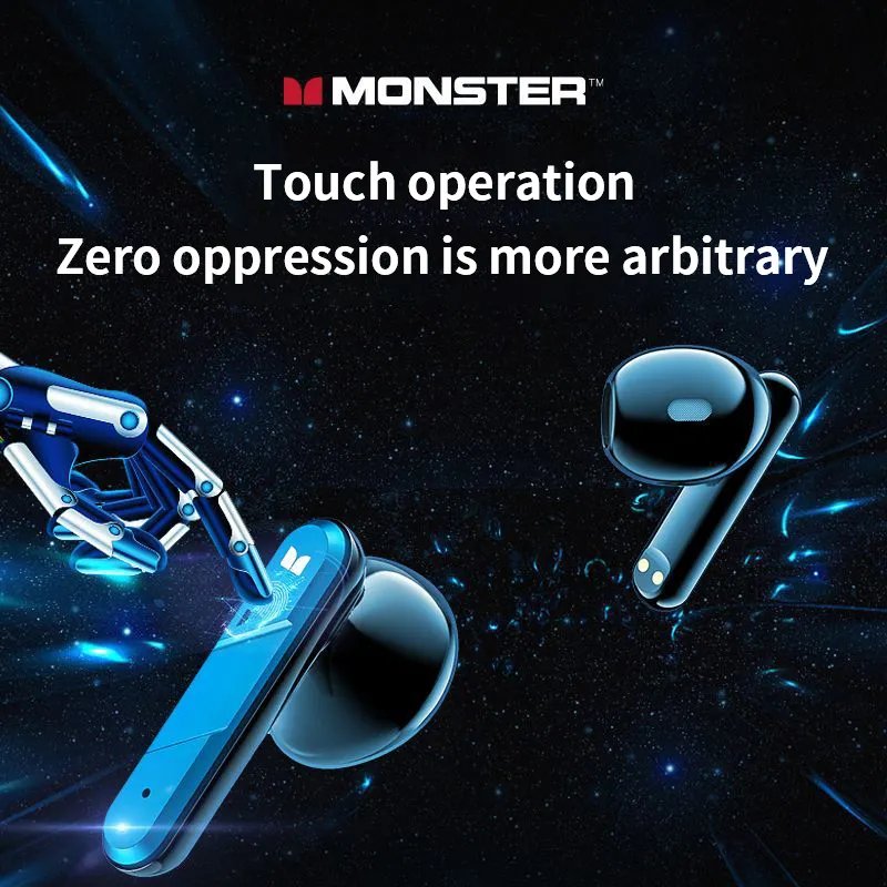 Monster Airmars xkt09 TWS Gaming In-ear Headphones Low Latency Type C Earphones Music Game Double Mode True Wireless Earbuds
