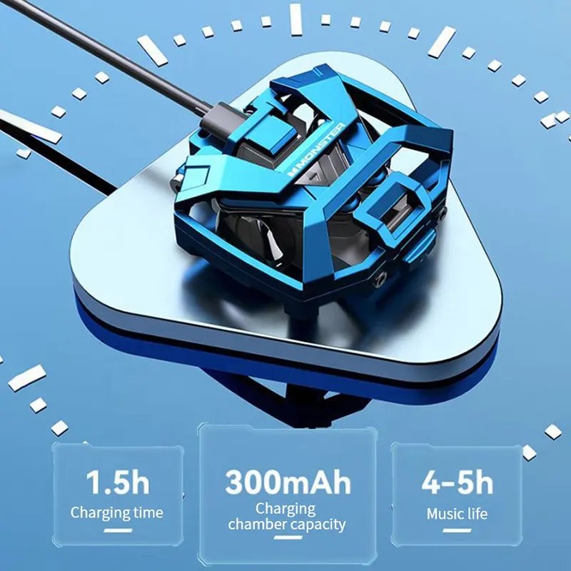 Monster Airmars xkt09 TWS Gaming In-ear Headphones Low Latency Type C Earphones Music Game Double Mode True Wireless Earbuds
