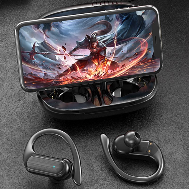 F9 Pro 5 A520 IPX7 Hanging Ears Earhook Gym Sport TWS Earphones Microphone Wireless with Earhook Earbuds Headset Bass Headphones