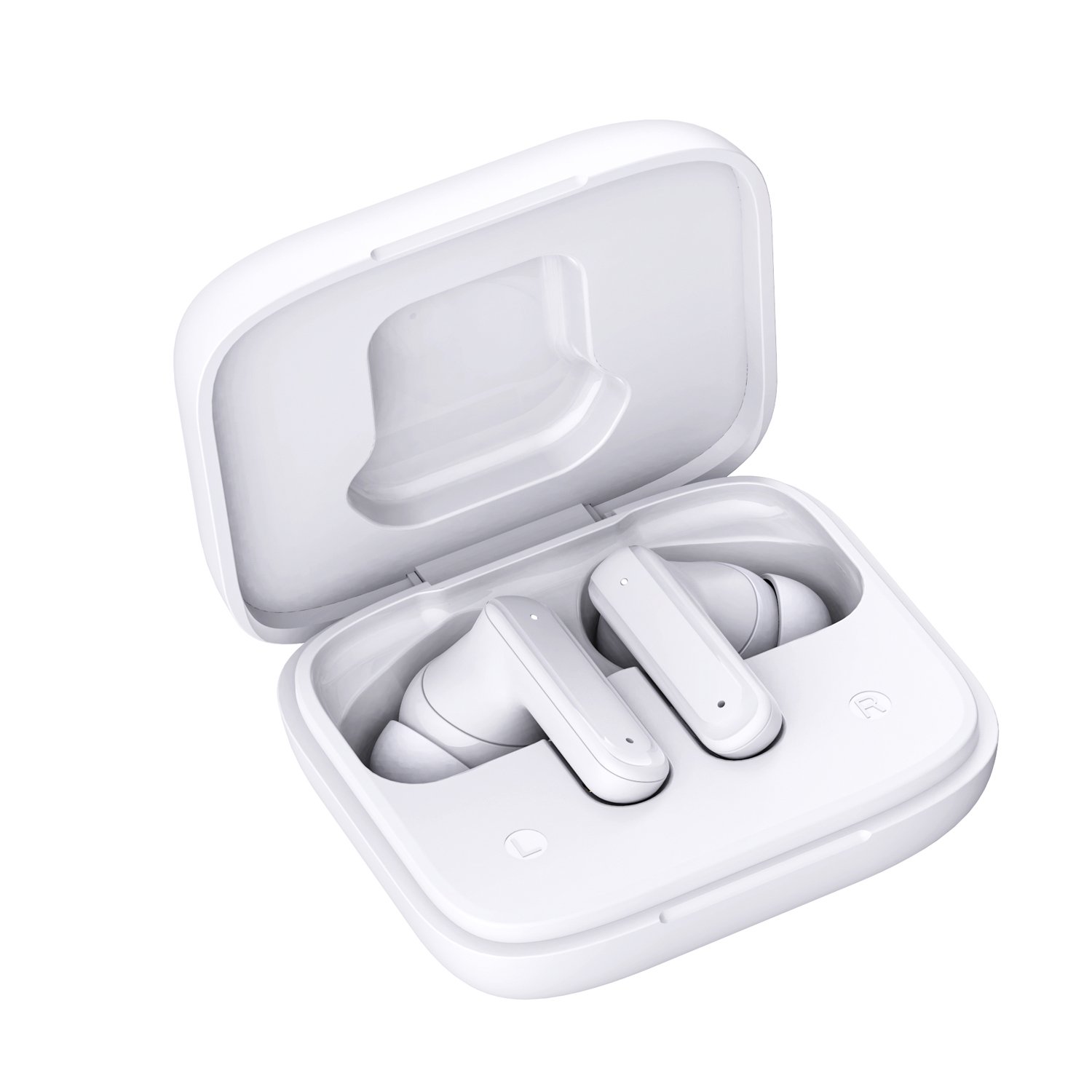 Bluetooth Headphones 5.3 Stereo Wireless Earbuds with LCD Touch Screen White Tws True Bluetooth Wireless Earphones
