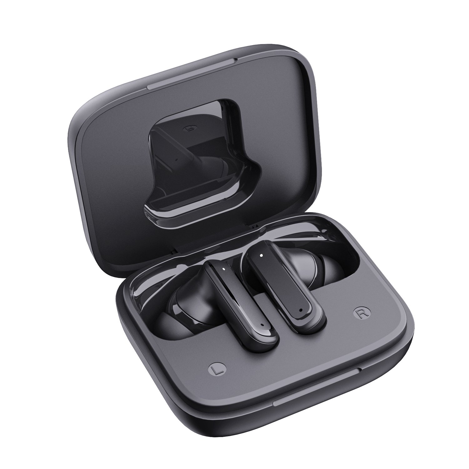 Bluetooth Headphones 5.3 Stereo Wireless Earbuds with LCD Touch Screen White Tws True Bluetooth Wireless Earphones
