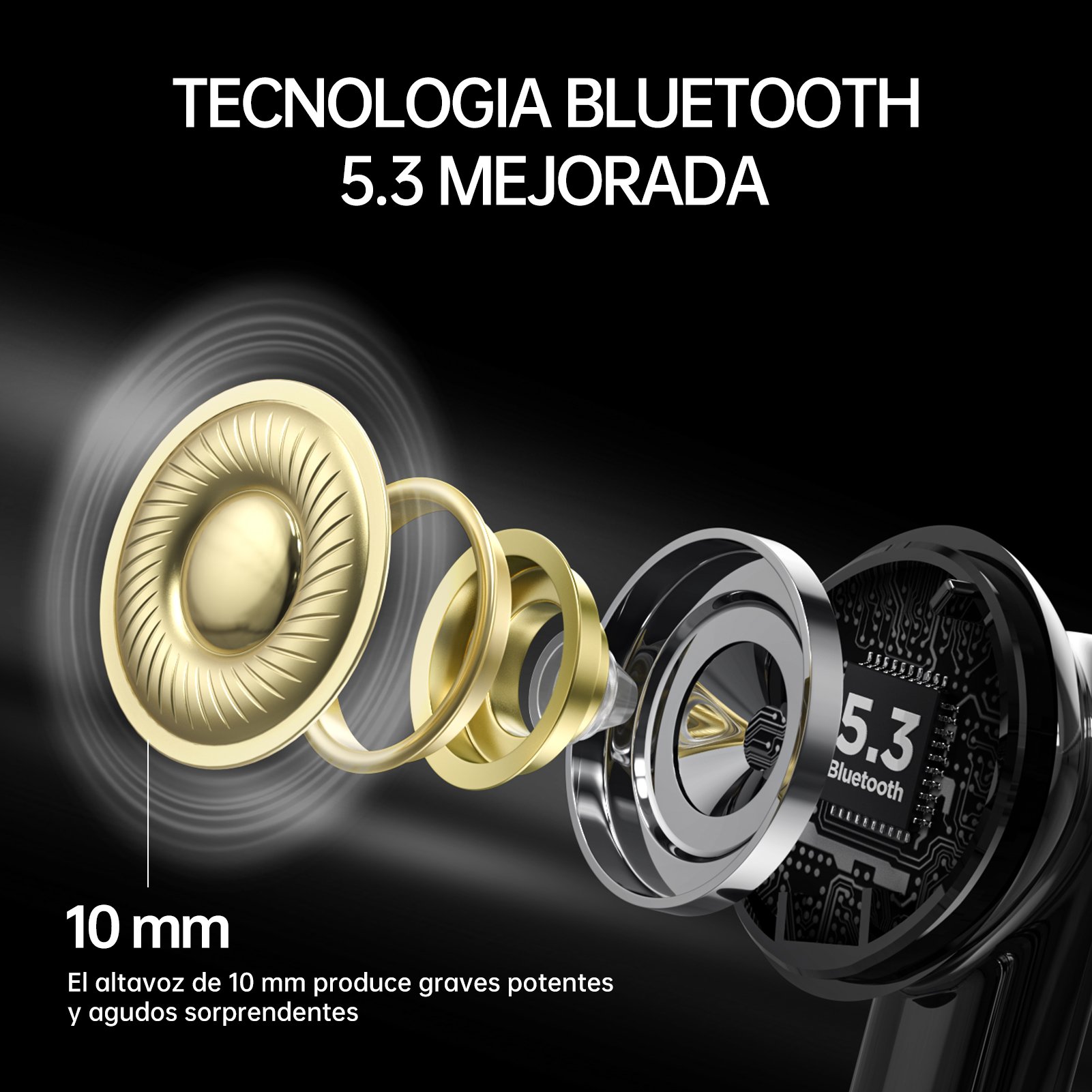 TWS In-Ear Earbuds HiFi Stereo Headphones Earbuds Wireless Earphones Headset Sports Gaming Earphones