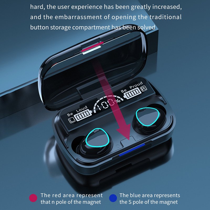 factory M10 9D TWS BT 5.3 Earphone Touch Control Wireless Earphones Stereo Bass Headphone LED Digital Display Earbuds