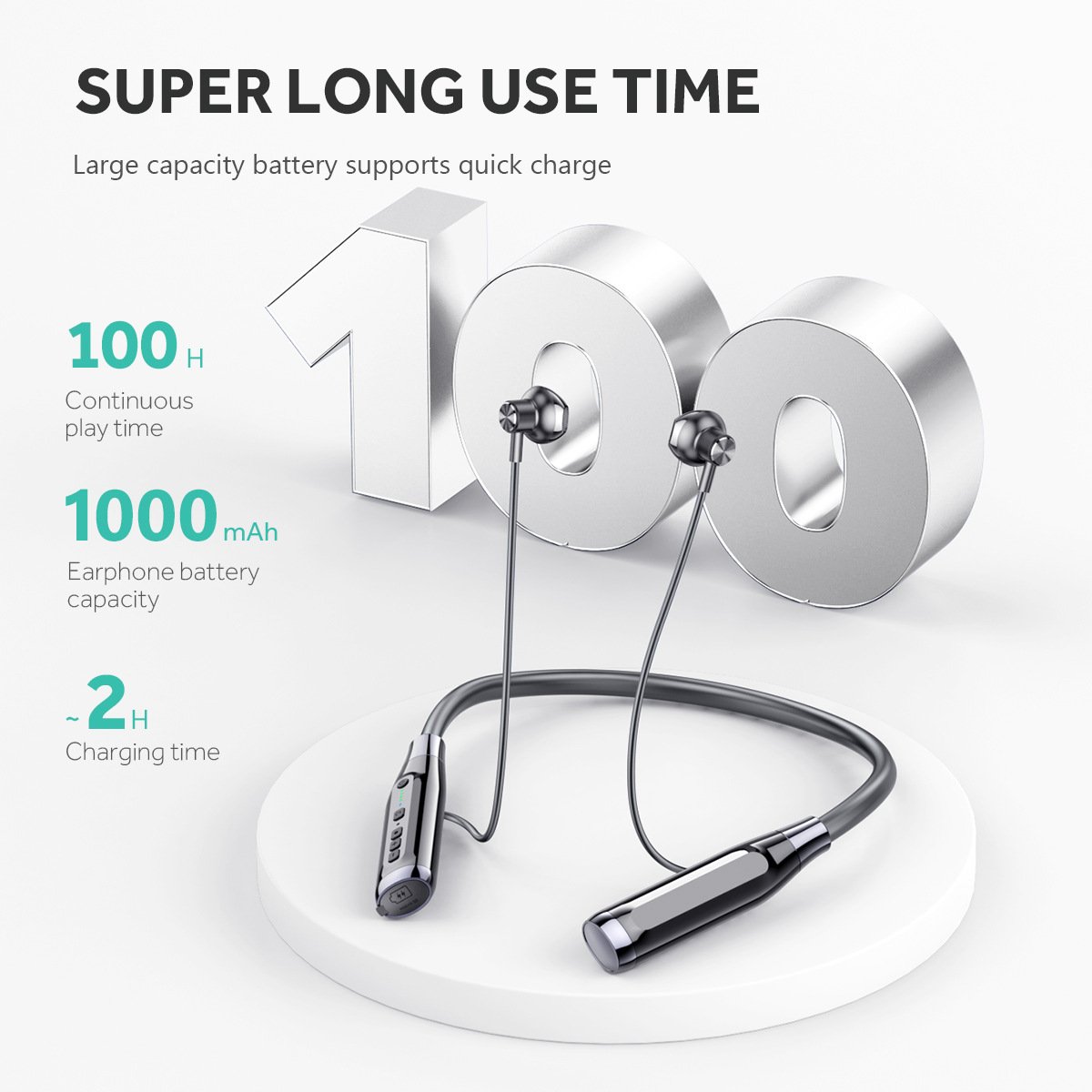 Trending 2024 New Electronics Large Battery Noise Cancelling Sport TWS Headphones for Apple Neckband Business Wireless Earphones