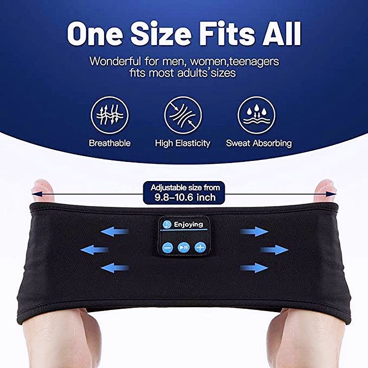 washable Wireless 8-10 hours play Earphone Sleeping Band Headphone Music Headphones Soft sports head band headset