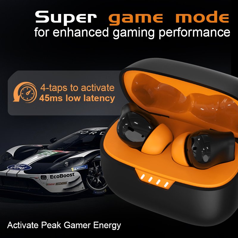 New S01 Active Noise Cancelling TWS Earphones High quality ENC Earbuds Gamer Headphones In Ear Earbuds V5.4 Dual Pairing