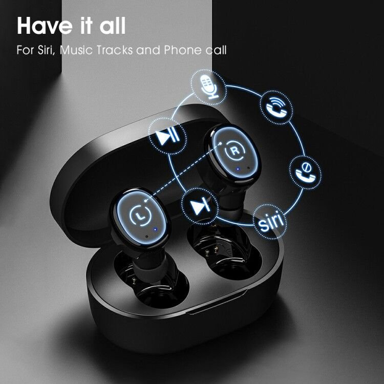 Hot Selling E300+ Earphone Bluetooth 5.0 IPX 8 Waterproof Sweetproof TWS Noise Cancelling Headset with Charging Case