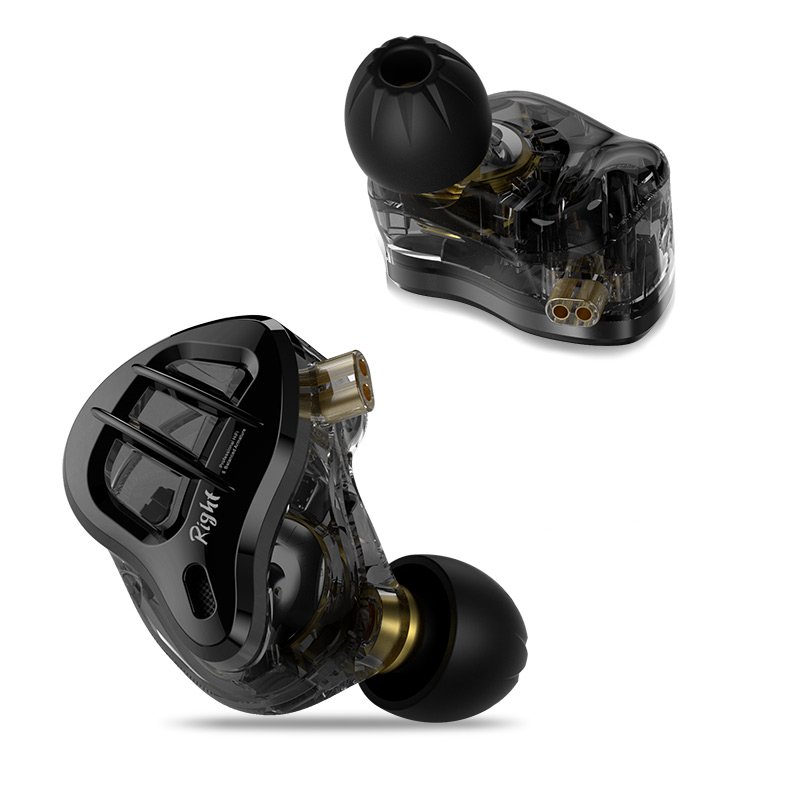 Original KZ ZAR Metal Earphones 1DD+7BA Hybrid technology HIFI Bass Earbuds In Ear Monitor Headphone Sport Noise Cancelling Head