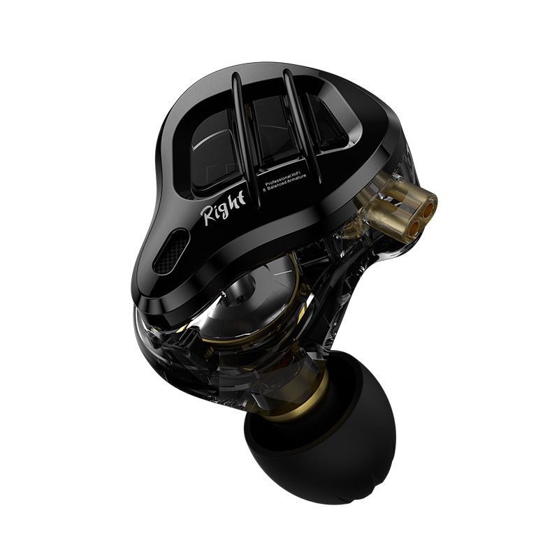 Original KZ ZAR Metal Earphones 1DD+7BA Hybrid technology HIFI Bass Earbuds In Ear Monitor Headphone Sport Noise Cancelling Head