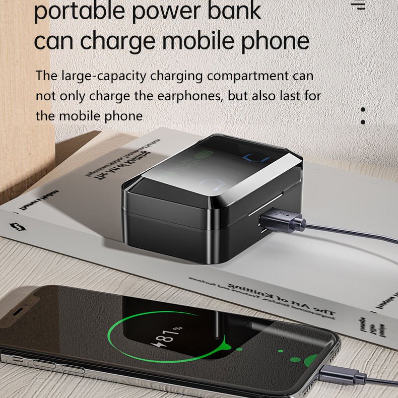 Free Sample Shipping's Items Products M36 airbuds Power Bank tws ENC hand call bluetooth wireless headset earphone & headphone