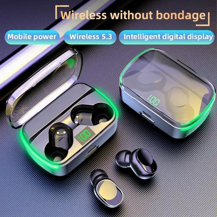 most selling product Noise Cancelling Portable Long battery Black and White TWS Open Earbuds For game gym office