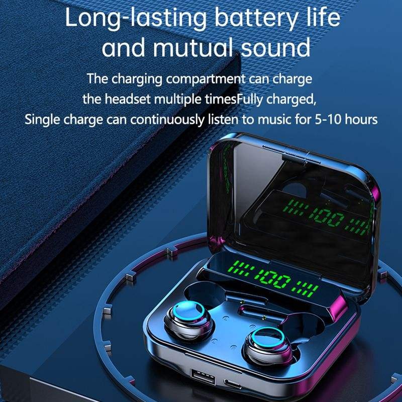 Audifonos M21 4 in 1 HI-FI multi-point pairing connect two devices 111 powerbank auriculares Wireless bluetooth earphone Earbuds