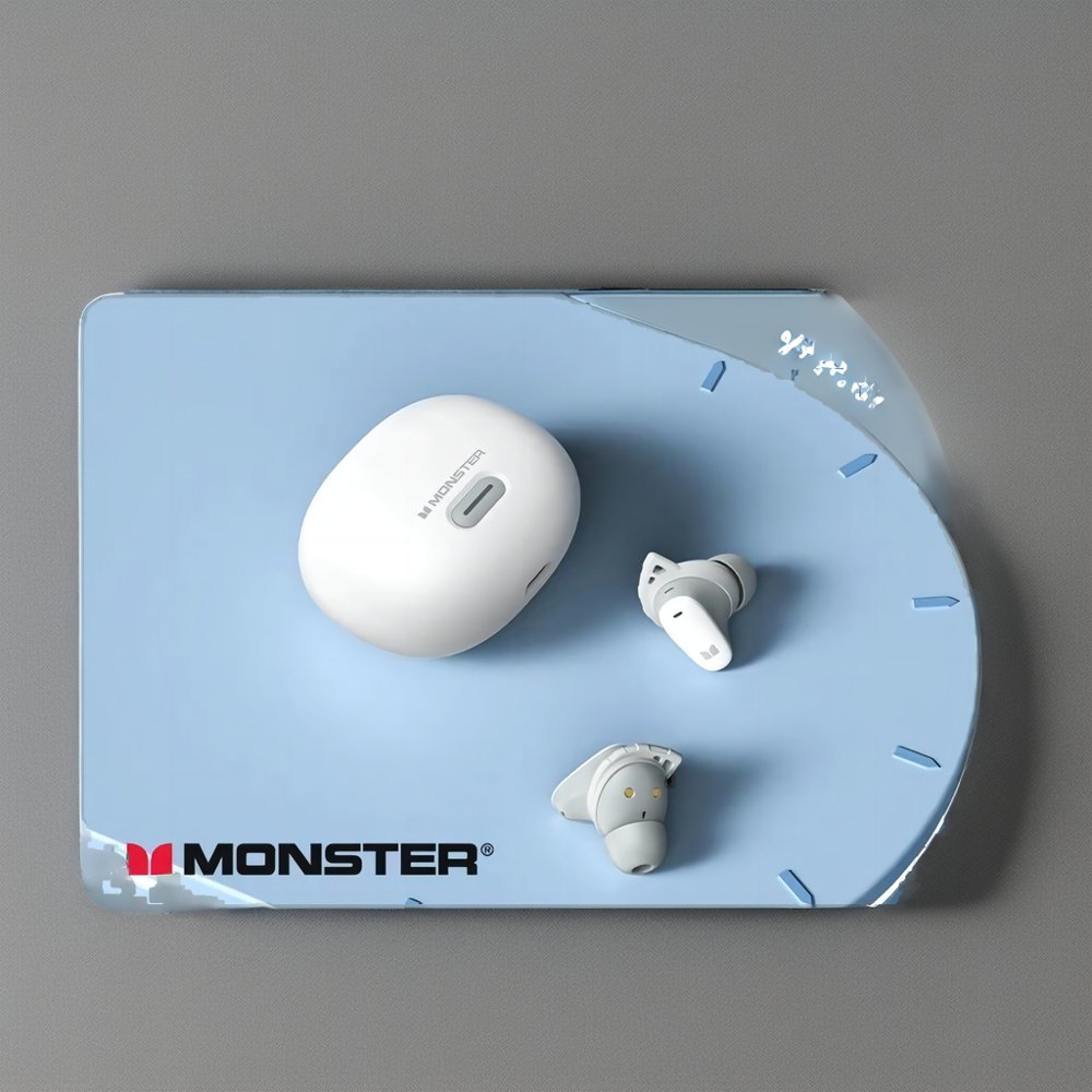 Monster N-lite 206 True Wireless Waterproof Earphones Bluetooth 5.4 Low Latency Headset Sport Earbuds Noise Reduct IPX5 HiFi