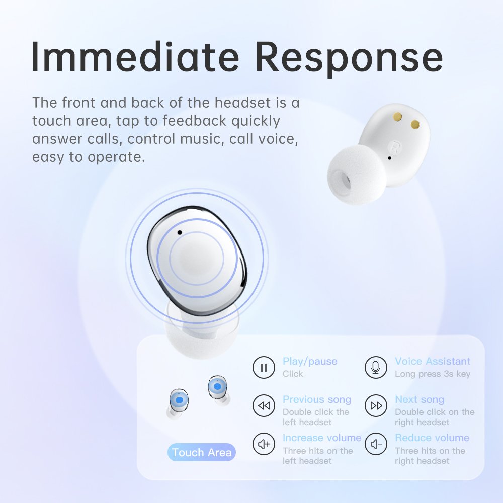 XY-14 TWS Noise Cancelling Earphones Earbuds In Ear Earphones True Wireless Earbuds Stereo Mini Headphones Earphone