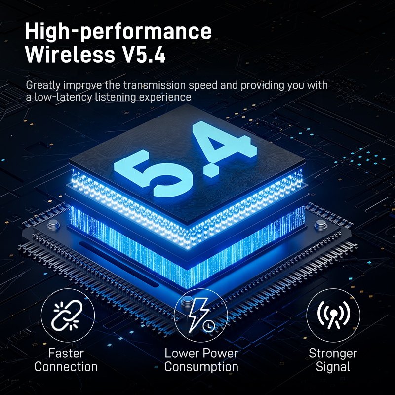 SANSUI W9 Gaming headphones wireless blue tooth ENC noise cancelling tws earphones & headphones