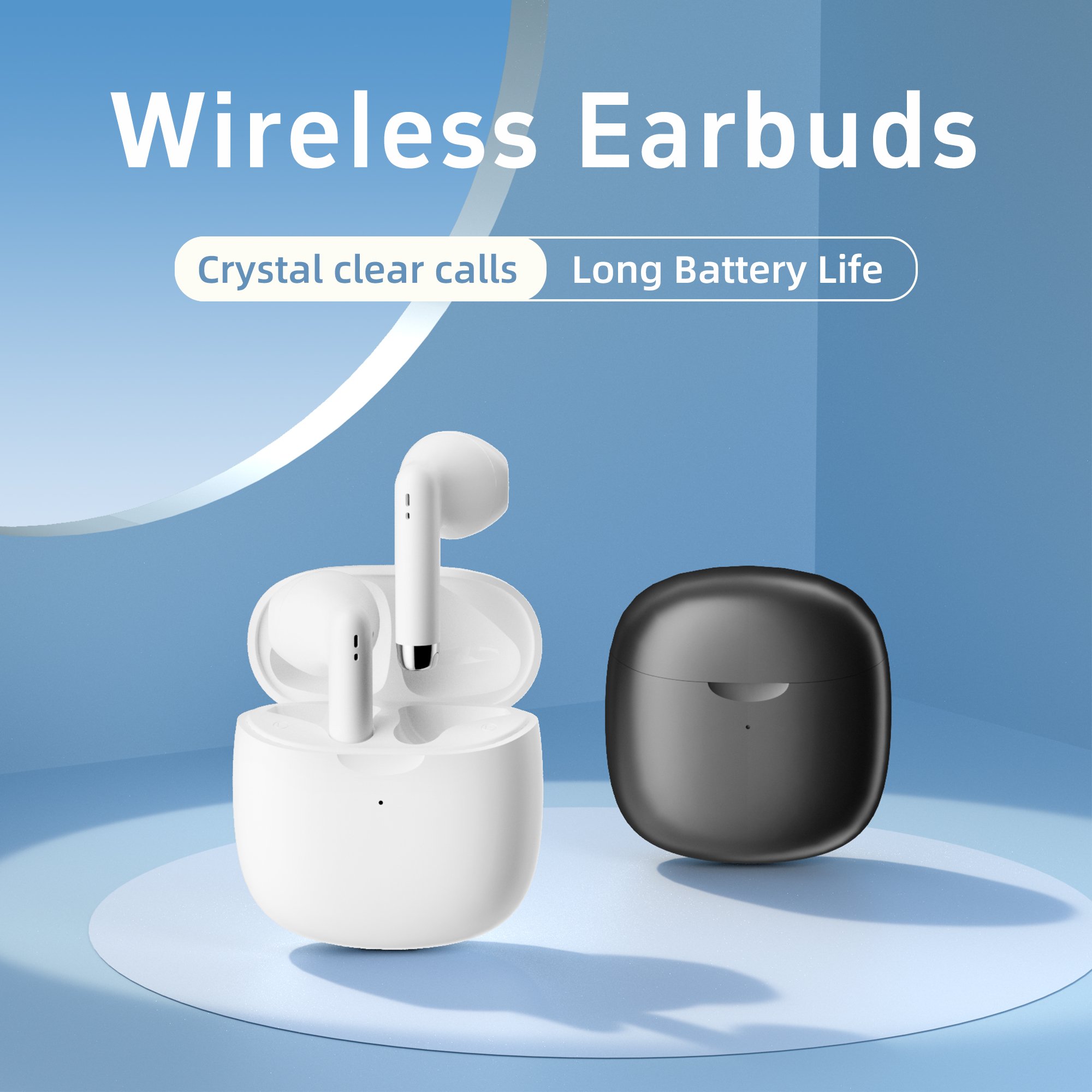 High quality wireless Bluetooth headphones for all mobile phones and computers