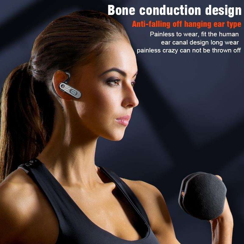 Ear buds noise cancelling tws earphones & headphones wireless earbuds Bone Conduction business wireless Single Hook Headset