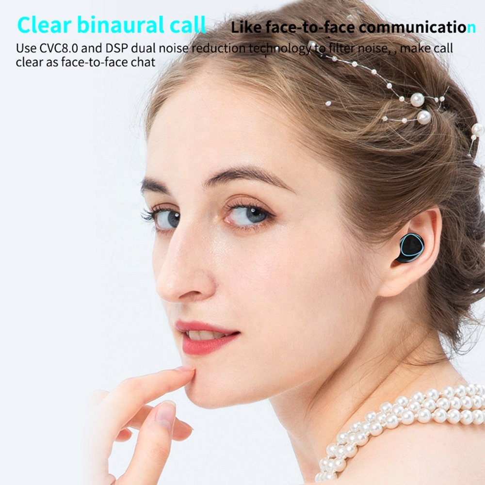 Most Popular M10 TWS Headphones Sports Headset Wireless Earphones V5.1 Waterproof M10 Earbuds with Power Bank