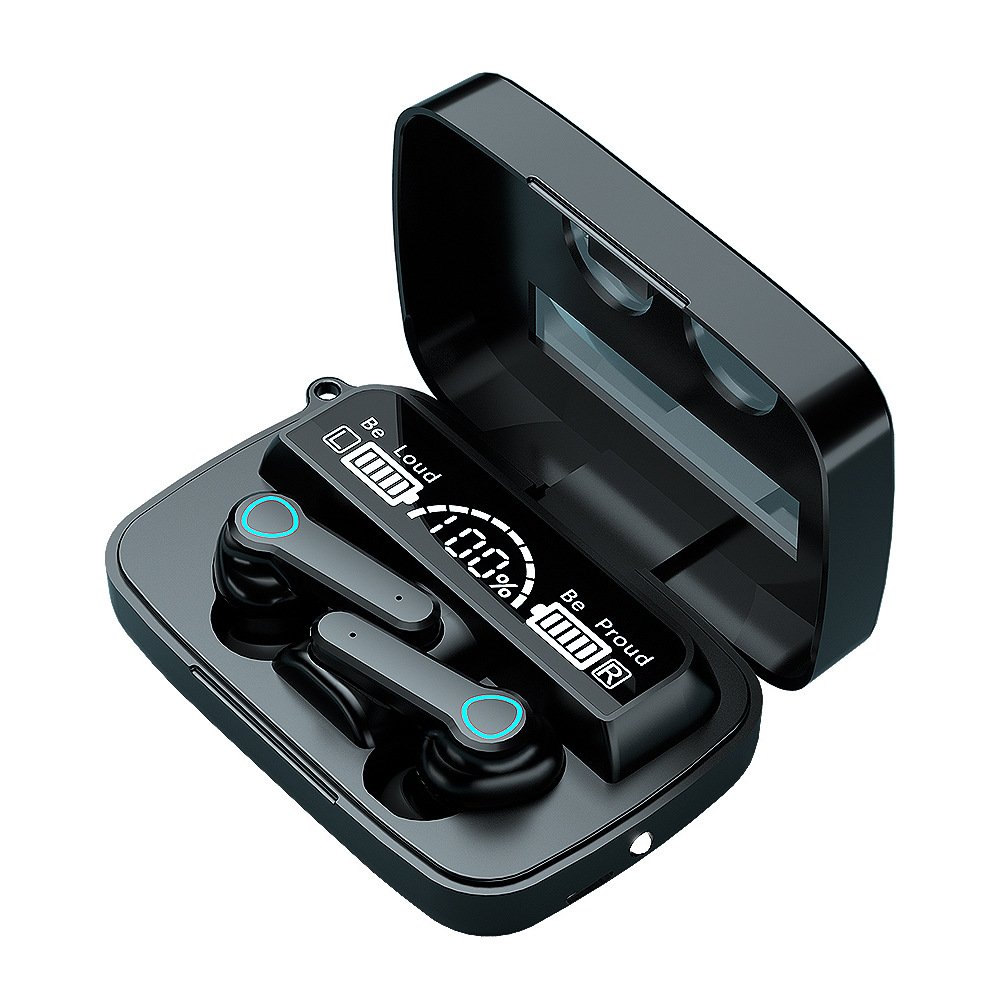 Mini gaming wireless headphones M19 LED power display earbuds Noise Cancelling Wireless outdoor sport Earbuds TWS Earphone