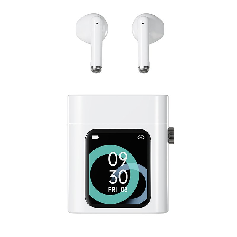 TWS Earbuds D1160 Pro With Speaker TF Card True Wireless Earphones LCD Touch Screen ANC ENC Wireless Headphones