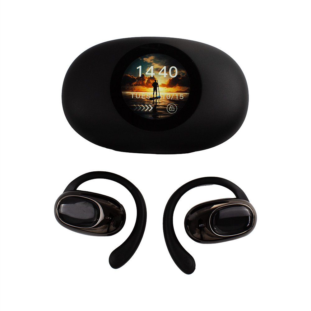 2024 New TWS YX39 Open Ear Hook Sports Touch Screen Earbuds 4-Mic HIFI Shocking Sound Quality Earphones with Noise Cancelling
