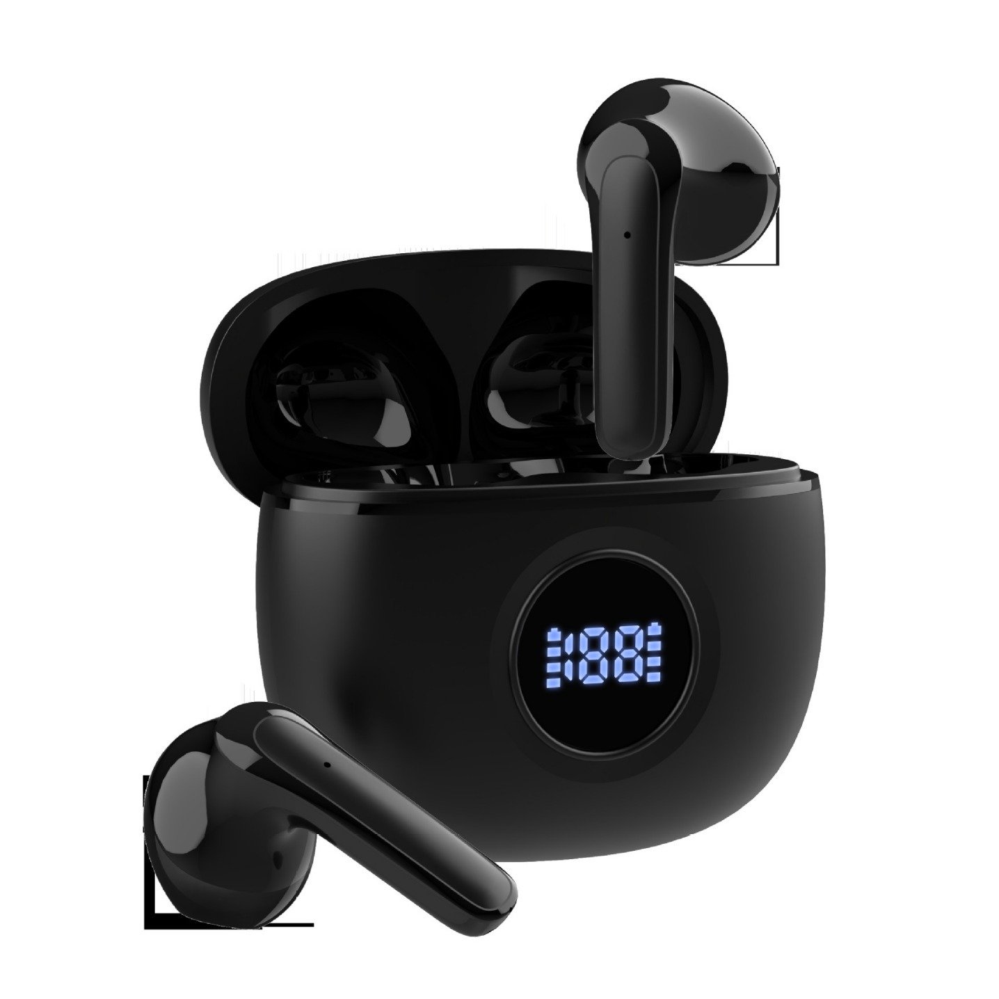 S61 S62 CS121 Earbud & in-ear Headphones Digital Display Wireless Earbuds Stereo TWS earbuds Noise Canceling Earphones S61 62