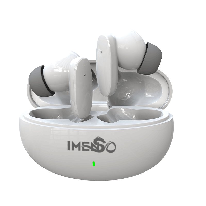 IMENSO Wholesale TWS earbuds New in Two colors with Soft Ear tips Comfortable fitting Ears, In stock True Wireless Earbuds
