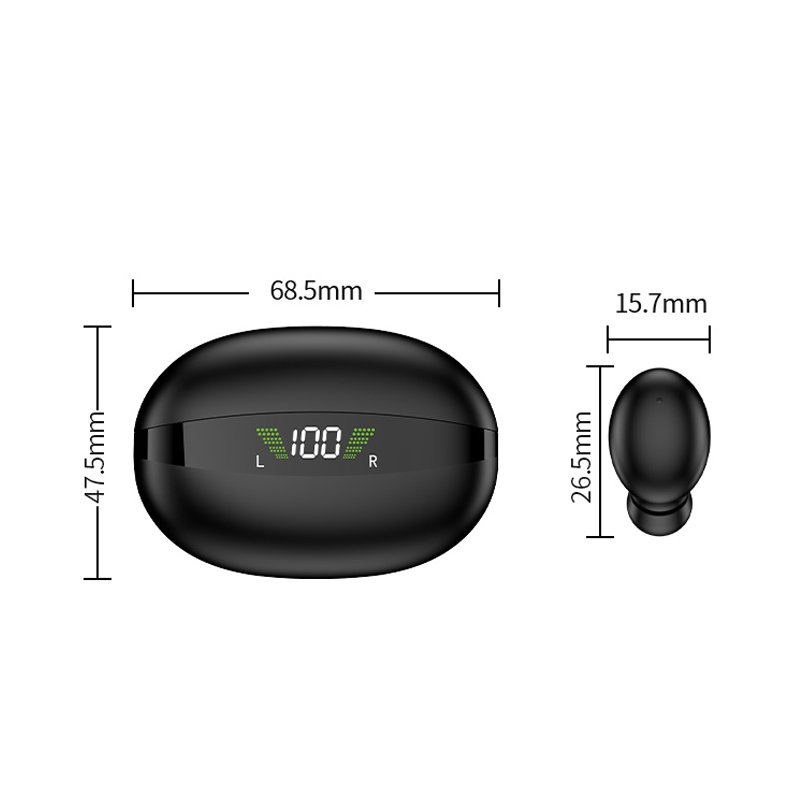 E2 TWS Earphone BT 5.1 Dual Stereo Noise Reduction Fone De Ouvido Audifono Bass Touch Control Wireless Earbuds Headphone