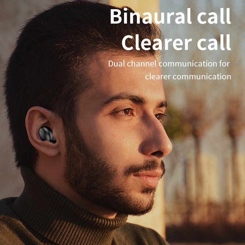 E2 TWS Earphone BT 5.1 Dual Stereo Noise Reduction Fone De Ouvido Audifono Bass Touch Control Wireless Earbuds Headphone