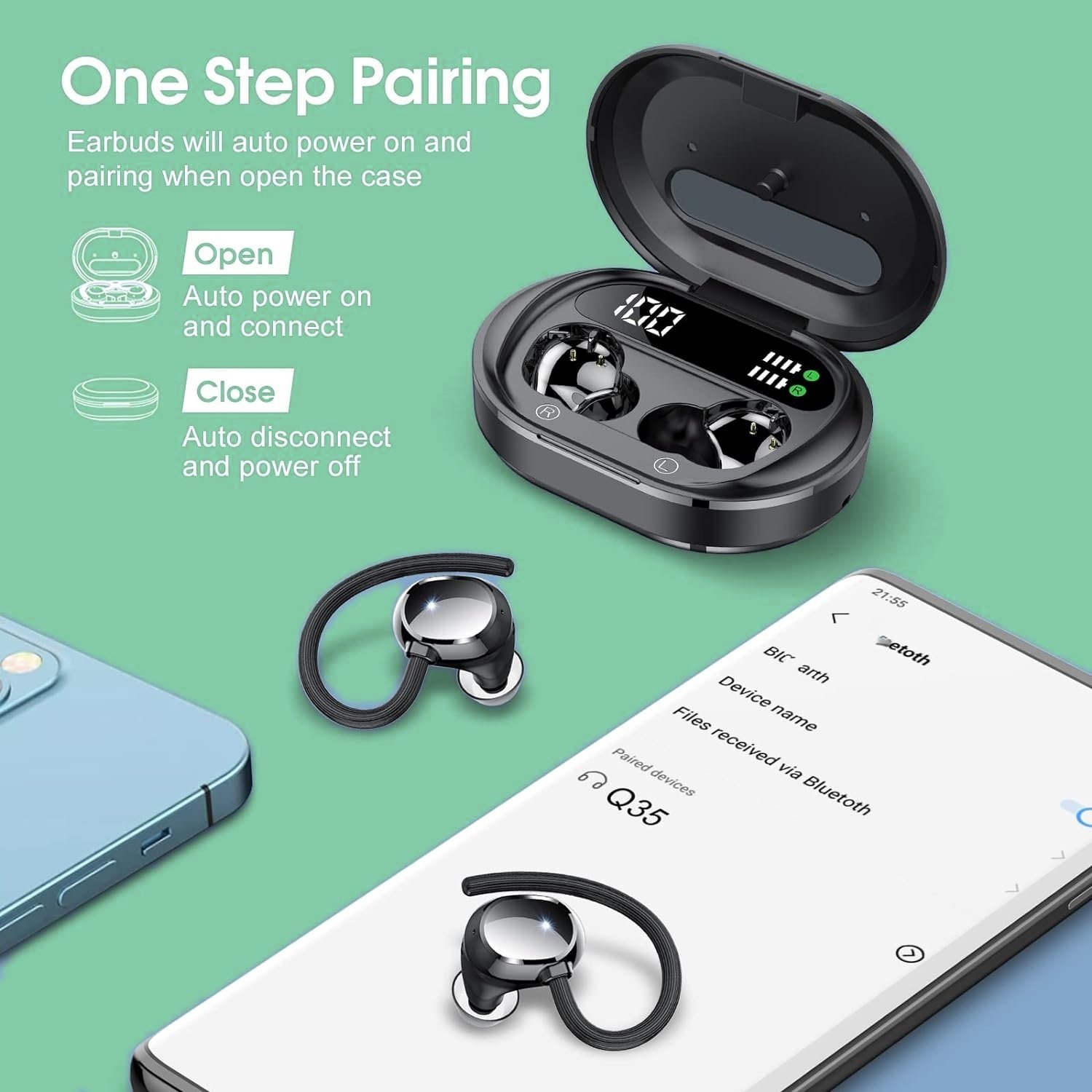 Noise cancelling tws earphones Hot Selling Waterproof High Quality Mini Tws Bt Headsets Ture Wireless Handfree Earphones