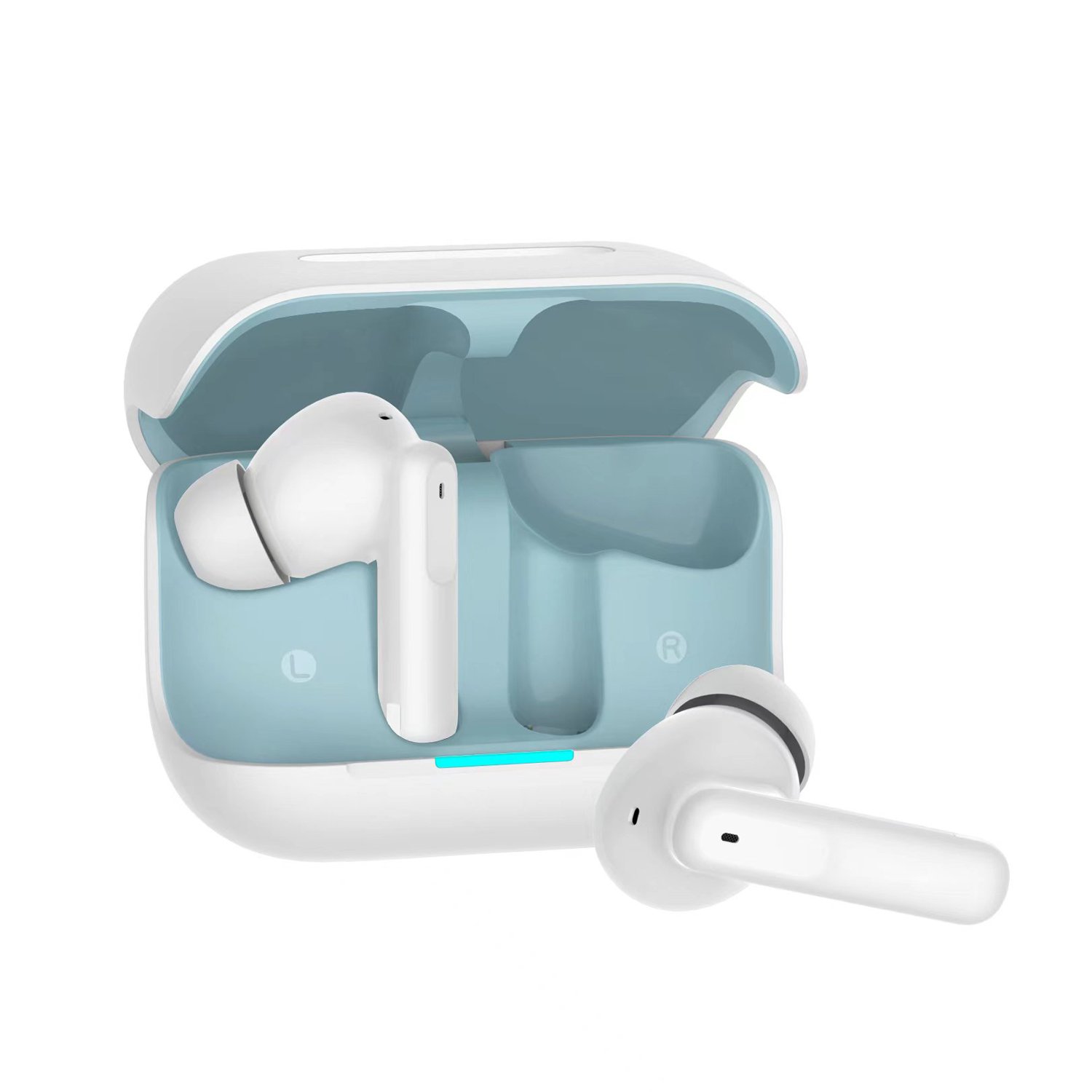 4 microphone ENC call noise reductioin led battery display TWS wireless earbuds