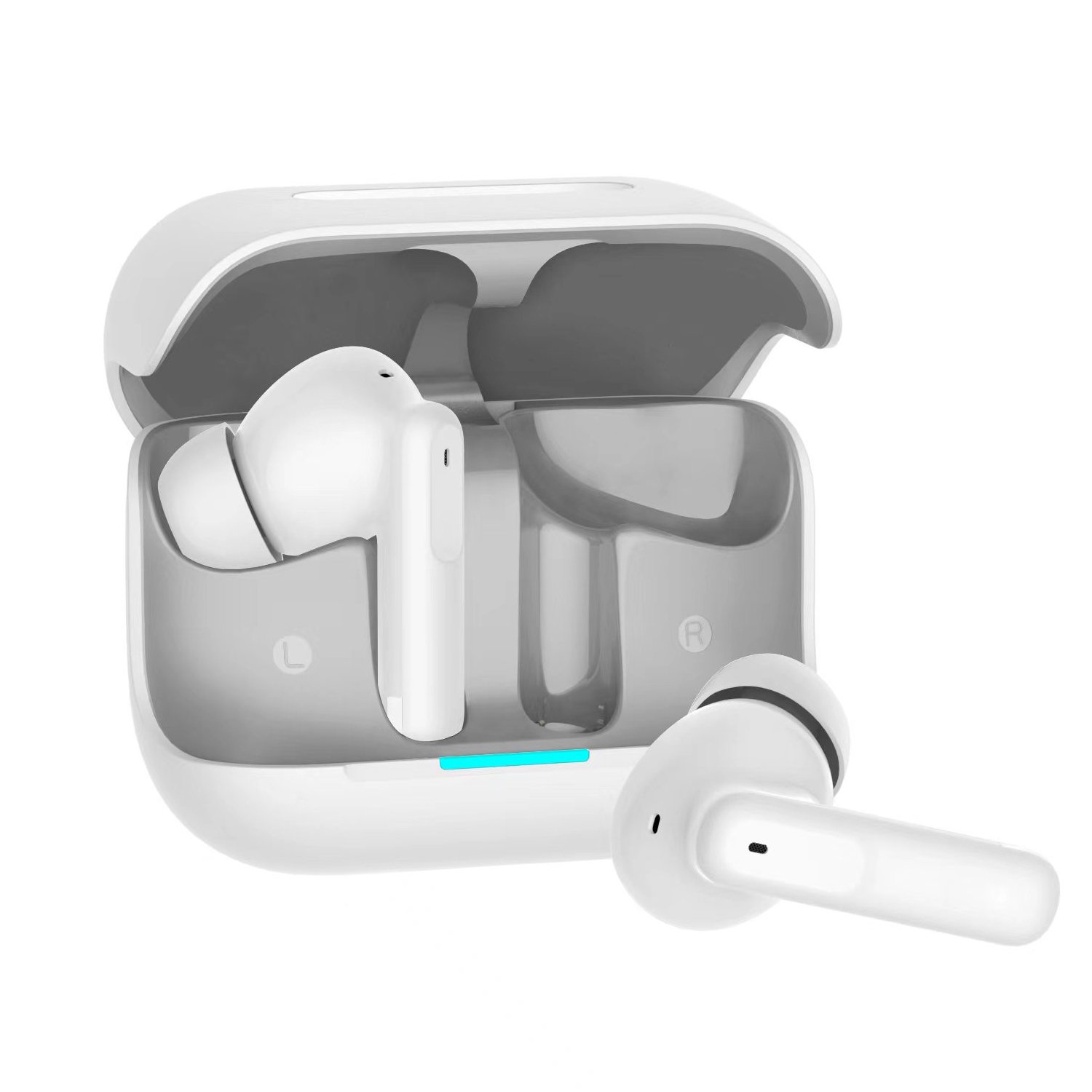 4 microphone ENC call noise reductioin led battery display TWS wireless earbuds