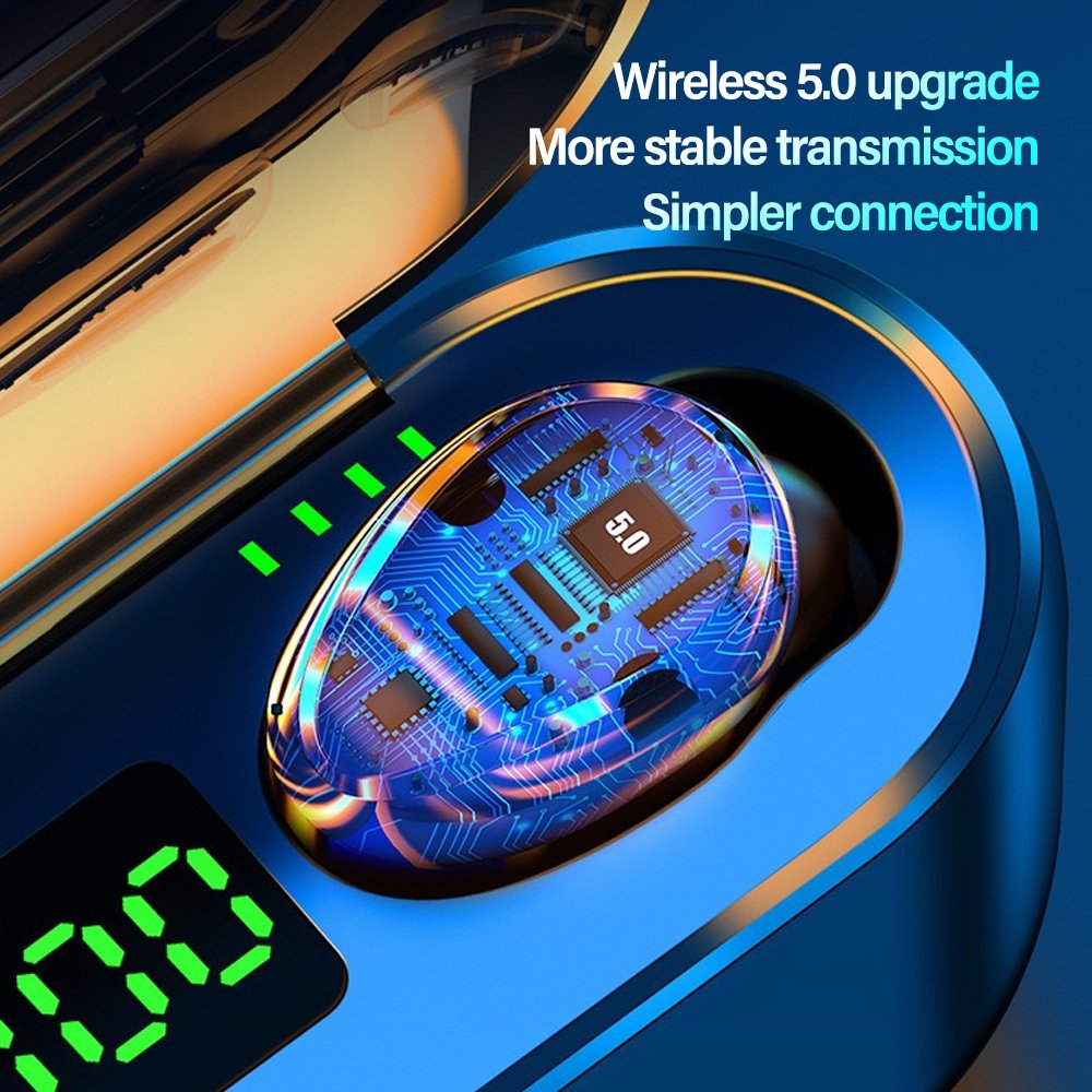 Upgraded F9 Audifonos Inalambricos BT 5.3 Auriculares Wireless Earbuds Touch Control Deep Bass TWS earbuds Noise Canceling Earph