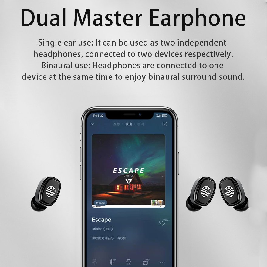 Hot Sale Factory Wholesale Low Latency TWS Small Wireless Headphone Earphones Earbuds Gaming Wireless Headphone