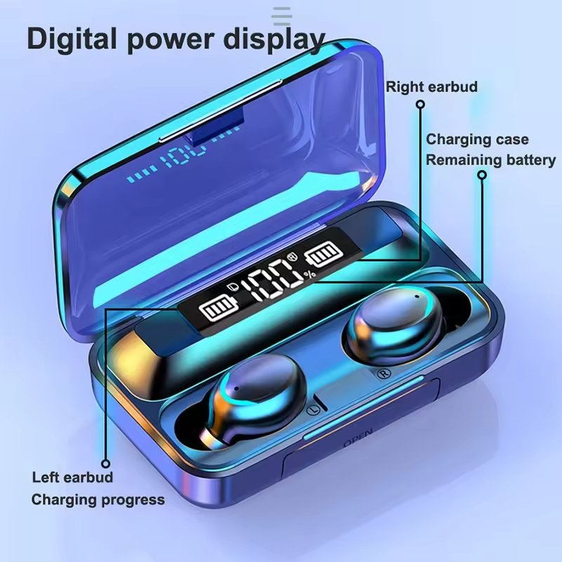 Wholesale F9 Tws In-Ear Air Wireless Auriculares Pods Headset Audifonos Blue Tooth Inalambr Headphones Gaming Earbud Earphones