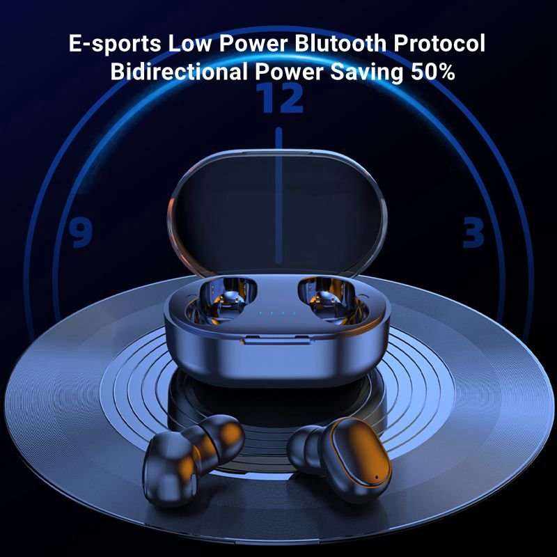 A6S TWS Wireless Earbuds Stereo Earphones 5.3 Stereo Earphones Sports Noise Reduction Mini Earphones